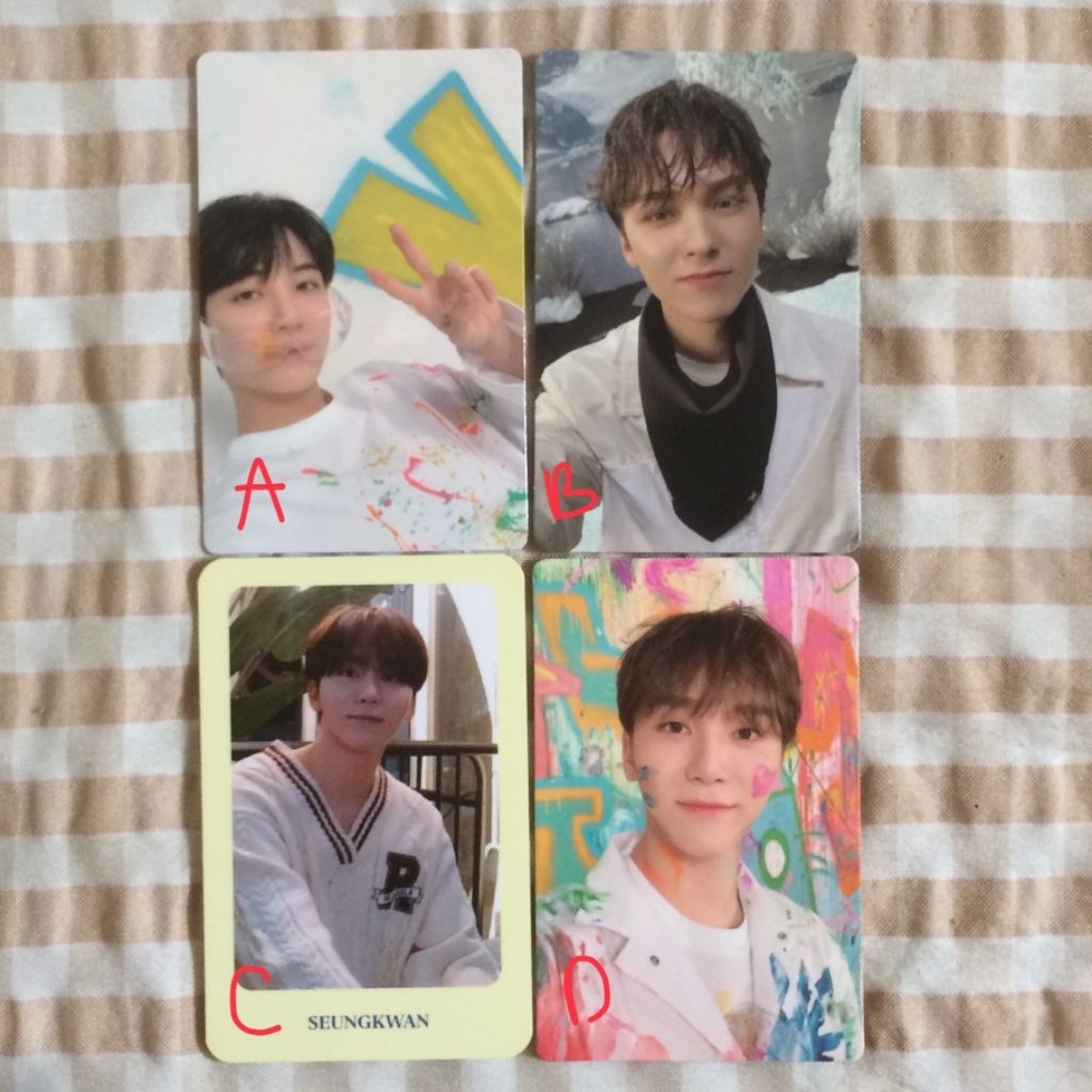 OFFICIAL PC SEVENTEEN JEONGHAN FACE THE SUN FTS CEMONG VERNON SECTOR 17 SEUNGKWAN ODE TO YOU OFF THE