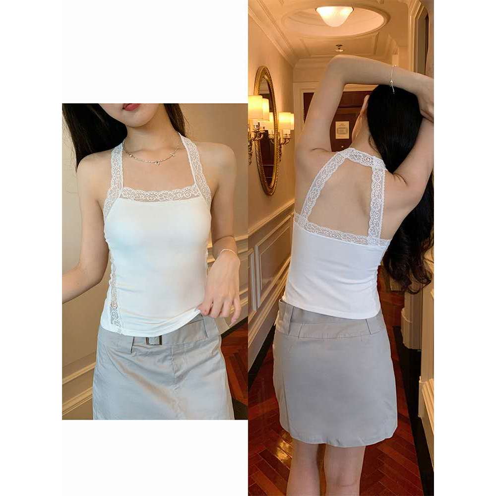 Tanktop Bra Renda dilengkapi denga Bra Busa