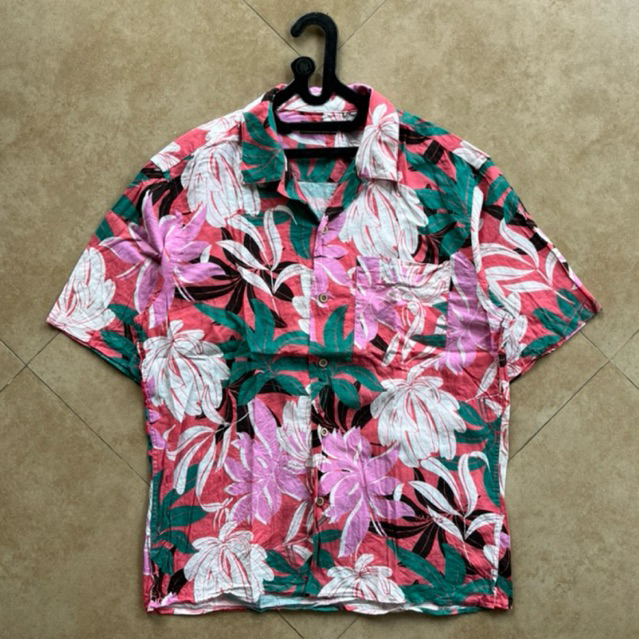 KEMEJA OPEN COLLAR HAZZYS FLOWER SECOND