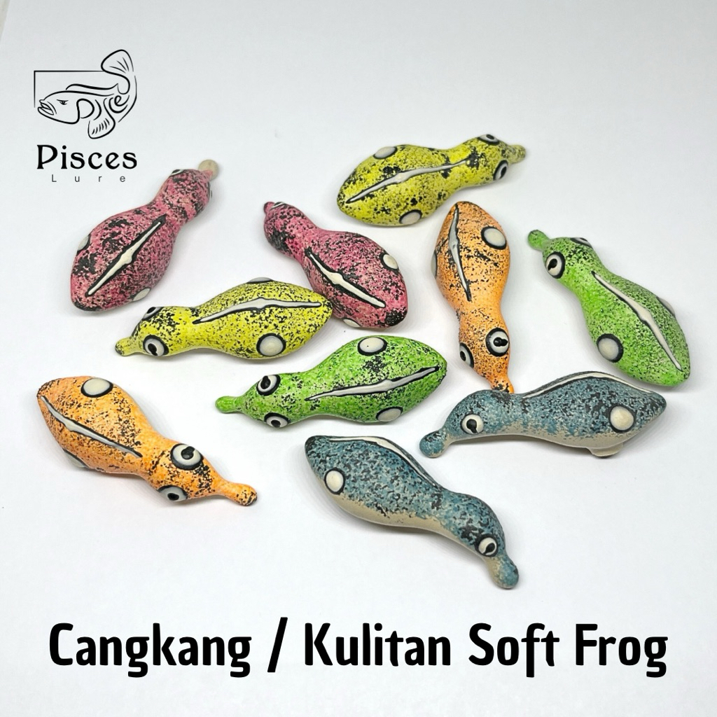 3 pcs Cangkang Kulit Kulitan Soft Frog SF3 cm 4 cm Umpan Casting Gabus snakehead
