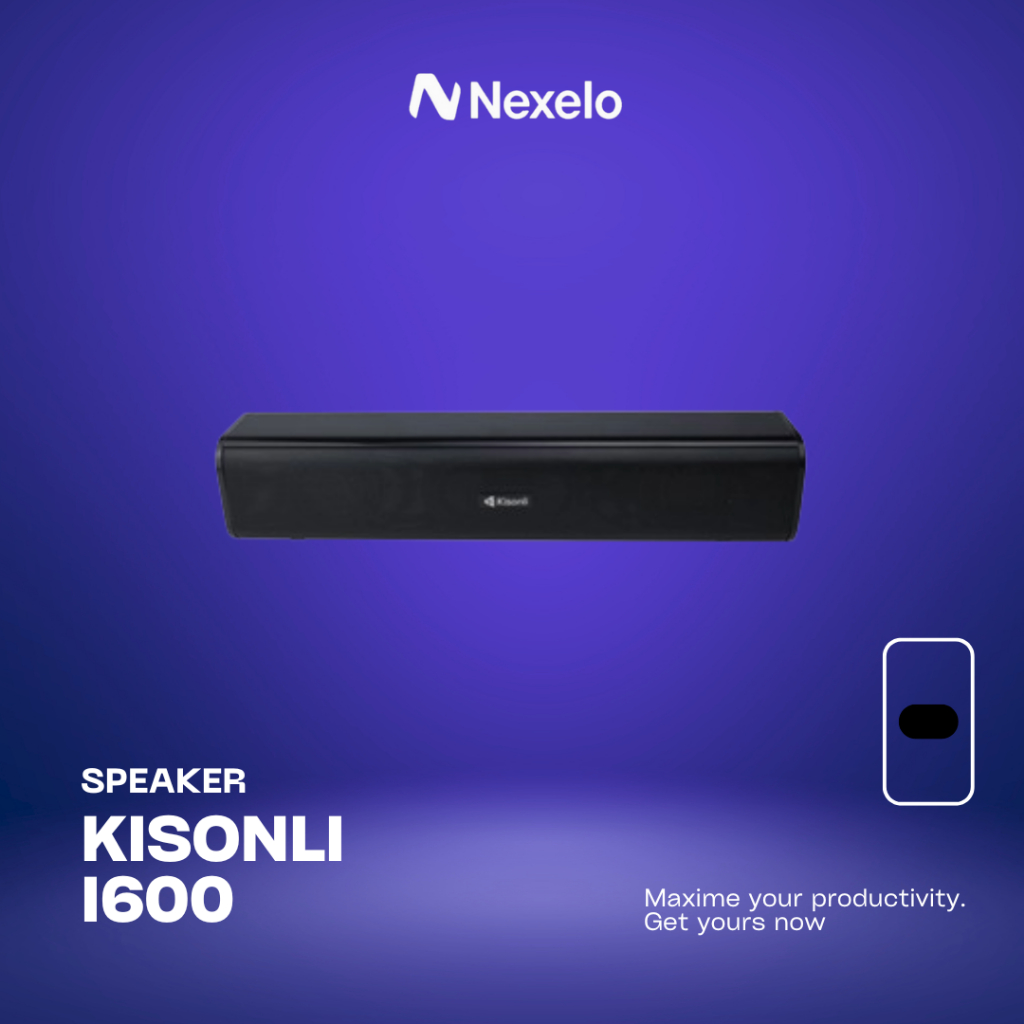 Speaker Laptop Komputer PC KISONLI i600 | Soundbar Long Strip Multimedia Stereo