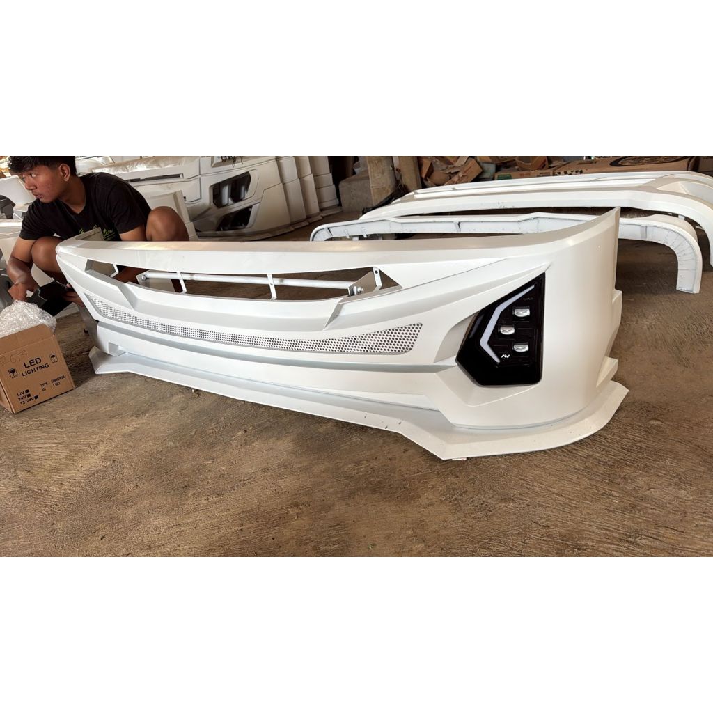 Bemper Jetbus 5 Jb5 Truk Canter Bahan Plat Poxy