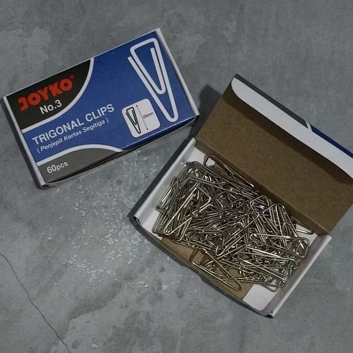 

Trigonal Clips Joyko No. 3 per pack isi 60