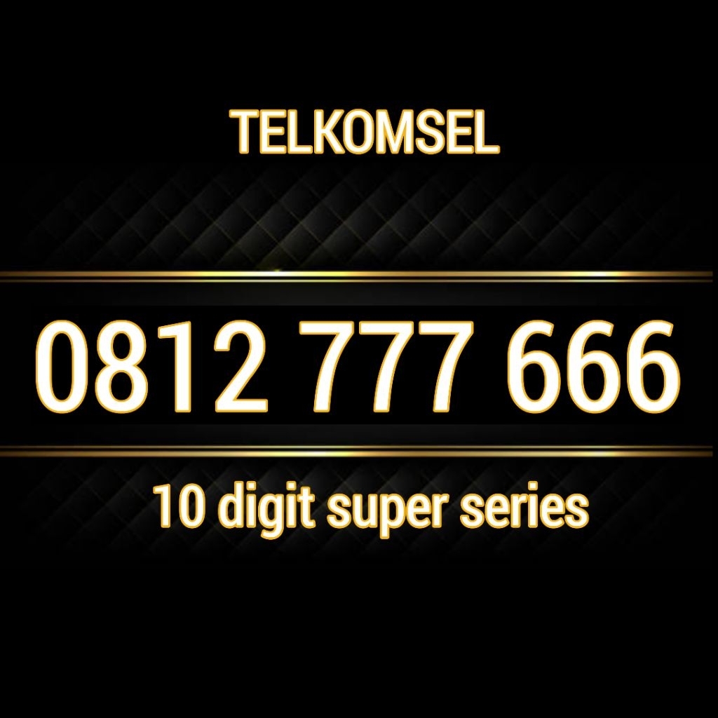 Nomor cantik simpati 10digit 777 666