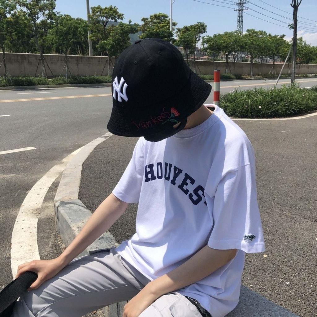 BUCKET HAT NEWYORK MLB KOREA FASHION / TOPI BUCKET IMPORT