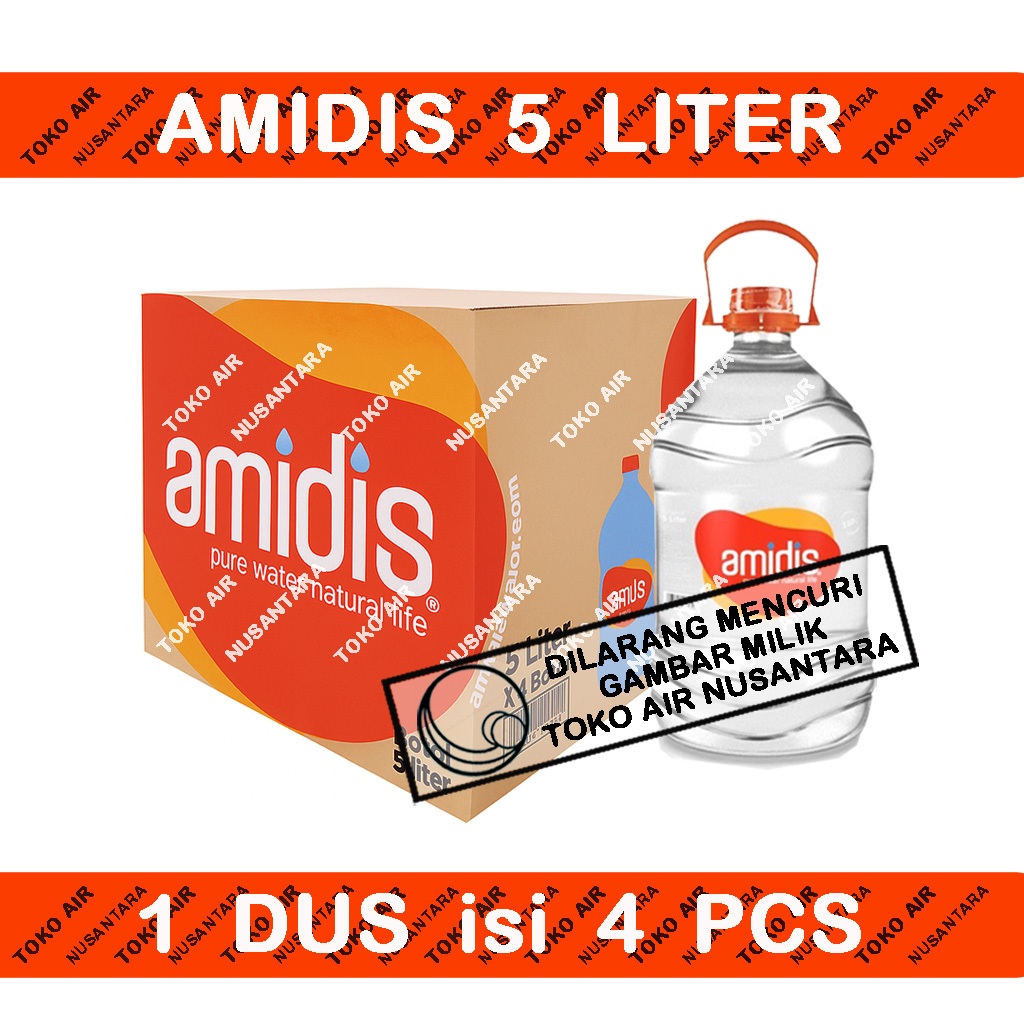 

Amidis 5 Liter Mini Galon - Air Minum Distilasi