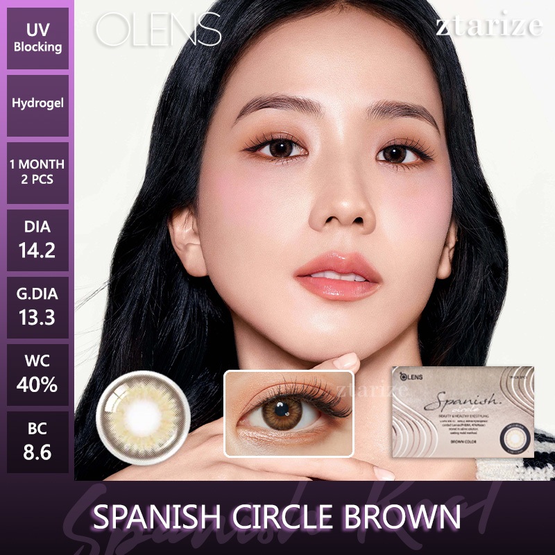 ztarize - Ready Stock - OLENS 🇰🇷 Spanish Circle Brown 1 Month Soft Contact Lens 1 Pair - OLENS x BLA