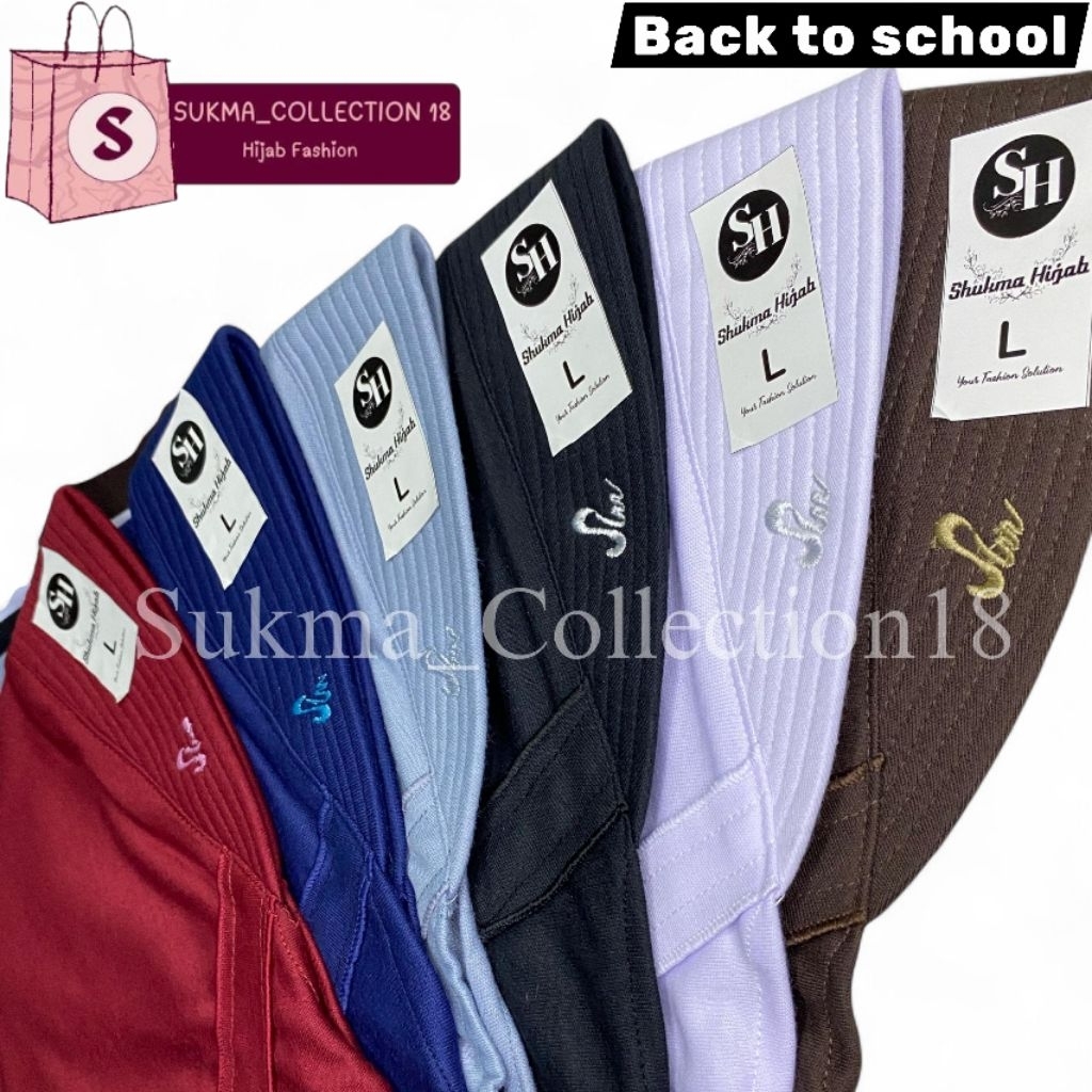 READY Shukma Hijab - Kerudung Rabbani kw model innova LX / Jilbab sekolah pita tertutup / Kerudung