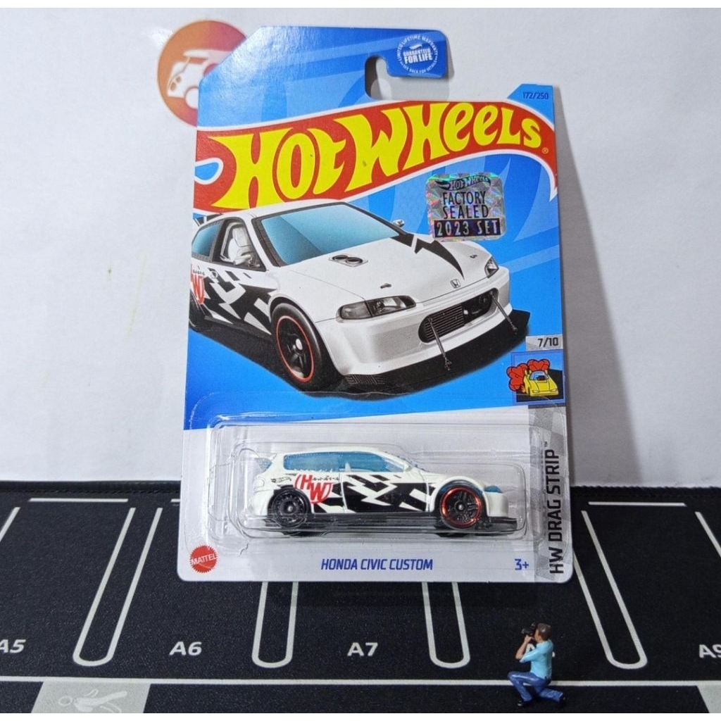 Hot wheels honda civic custom putih factory sealed