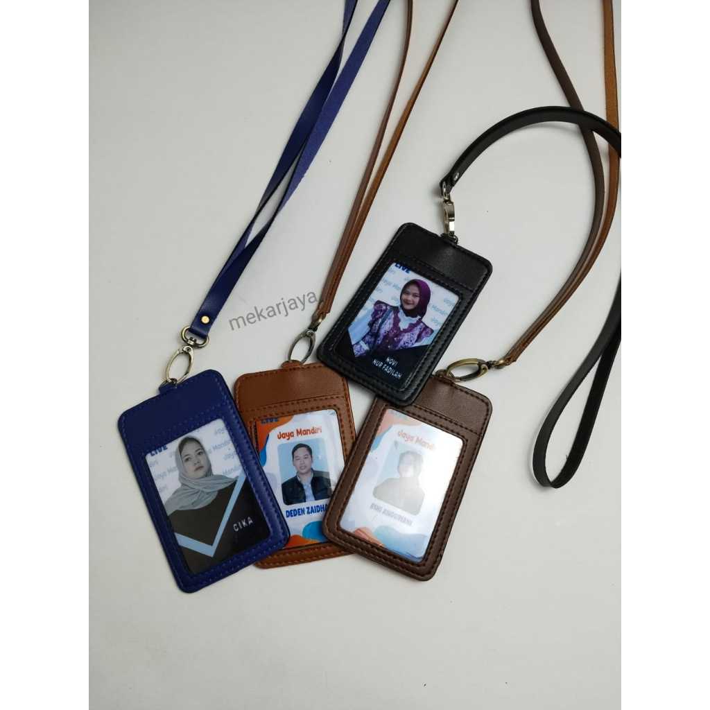 

Id Card kulit Name Tag Kulit Card Holder Termurah model simpel elegan