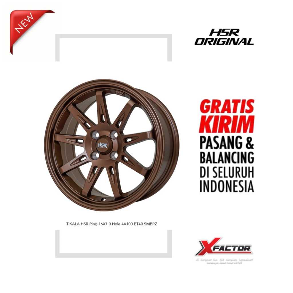 VELG R16 HSR TIKALA HSR R16X7 H4X100 ET40 SMBRZ