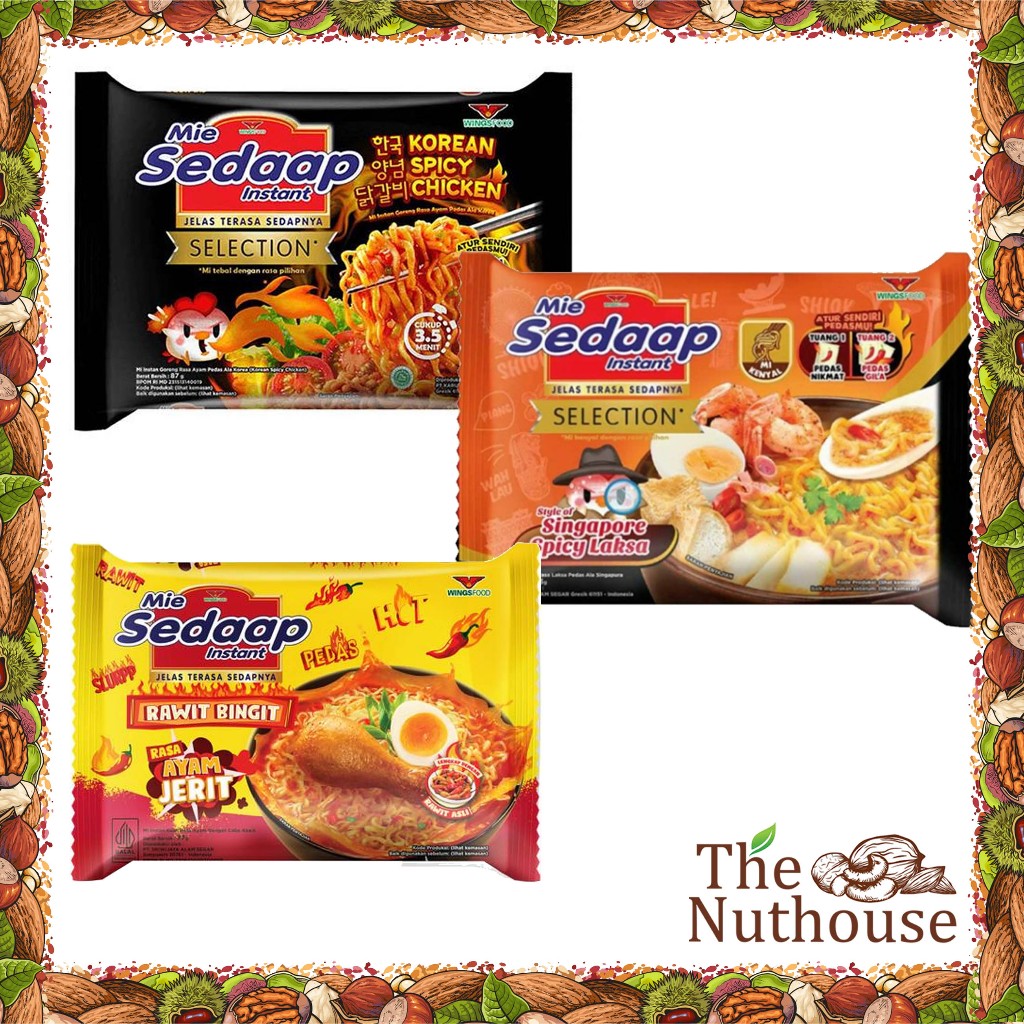 

Mie Sedaap Korean Spicy / Singapore Spicy Laksa / Rawit Bingit Rasa Ayam Jerit