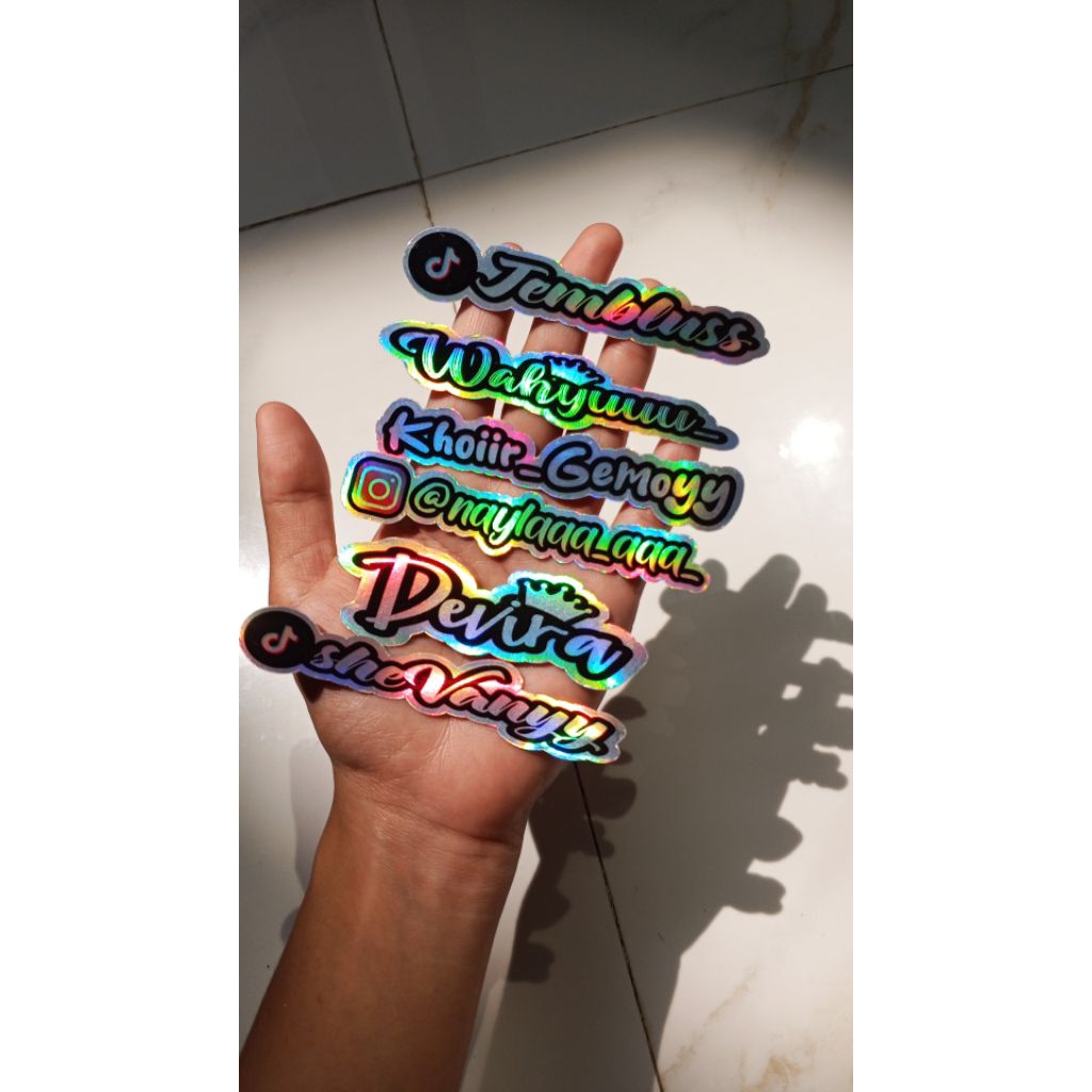 

CUSTOMER STIKER HOLOGRAM