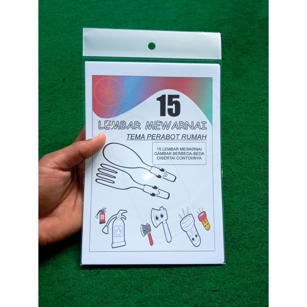 

15 lembar kertas mewarnai A5 tema perabot rumah