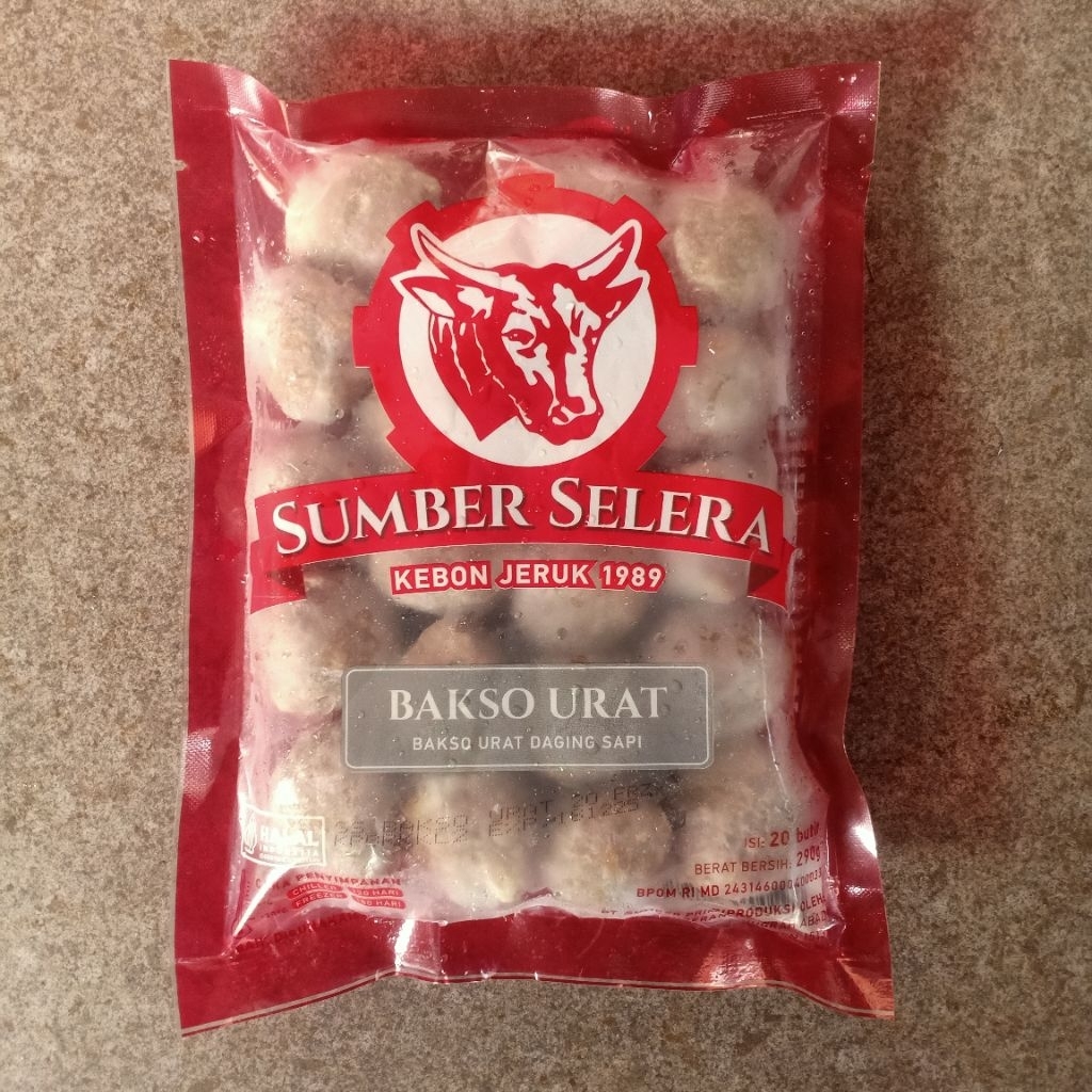 

Sumber Selera Bakso Urat isi 20 pc 290 gram