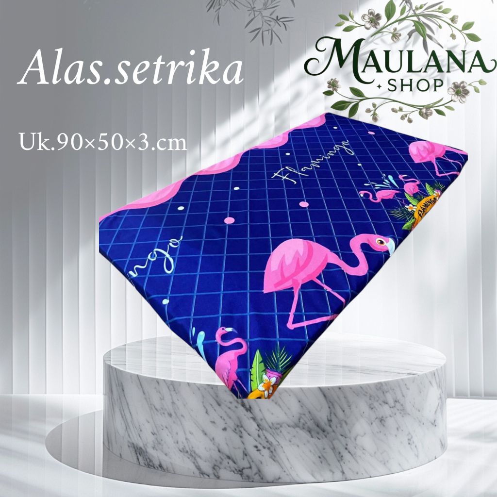 Maulana.shop Alas Setrika Serba Guna Anti Lengket Anti Bakar Uk90x50x3cm Busa Inoac Cover Lembut Res