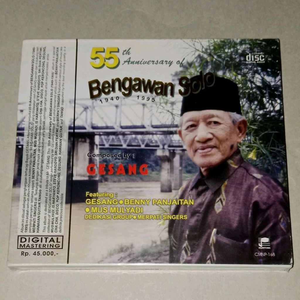 CD Gesang - The 55 th Anniversary Of Bengawan Solo - Benny Panjaitan Vika Merpati Singers Gesang Ded