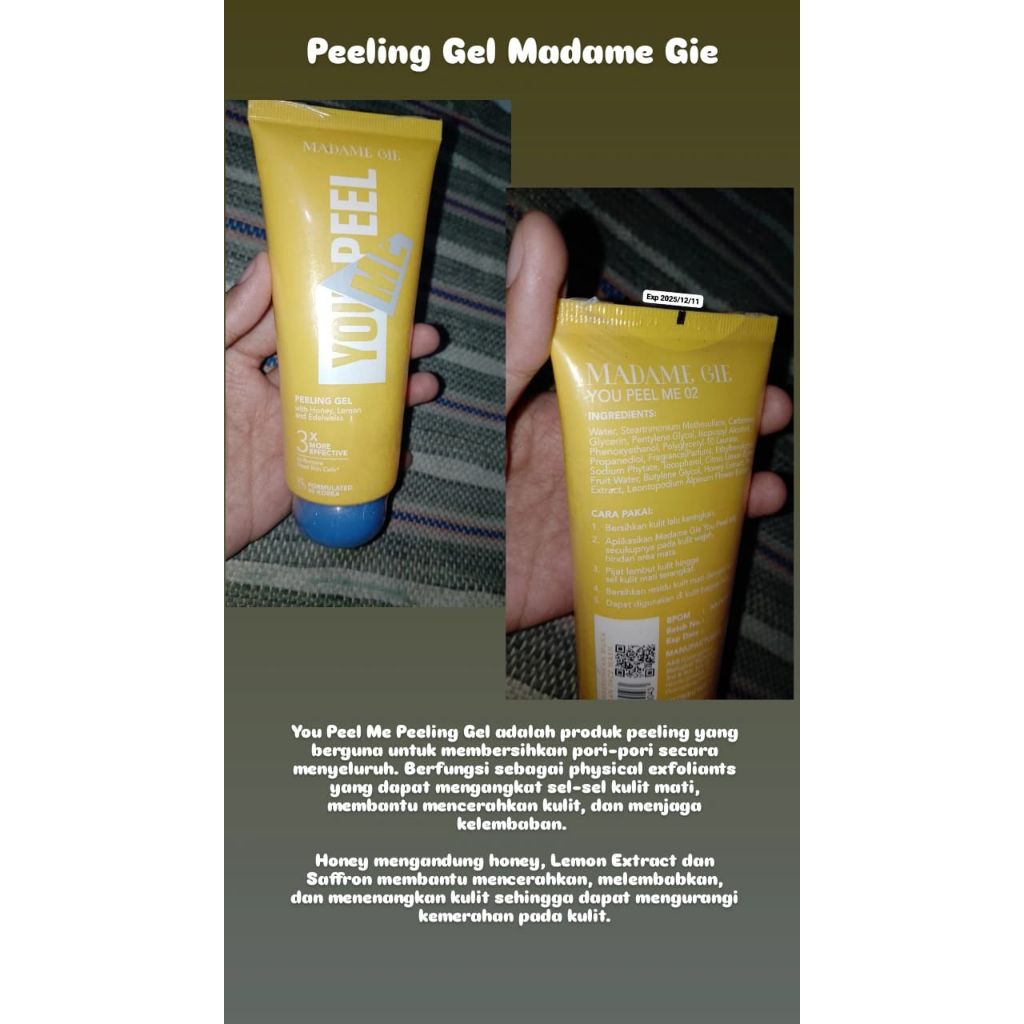 Peeling Gel Madame Gie