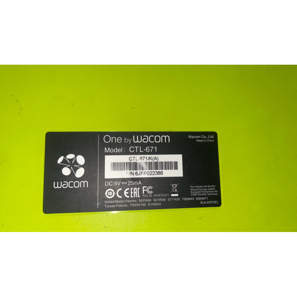 WACOM CTL-671 SECOND LIKE NEW