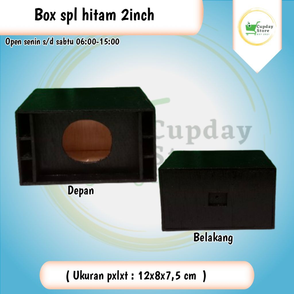 BOX SPEAKER SPL SINGLE ,KECIL UK 2 INC /TRIPLEK UK 3mm miniatur SOUND SYSTEM
