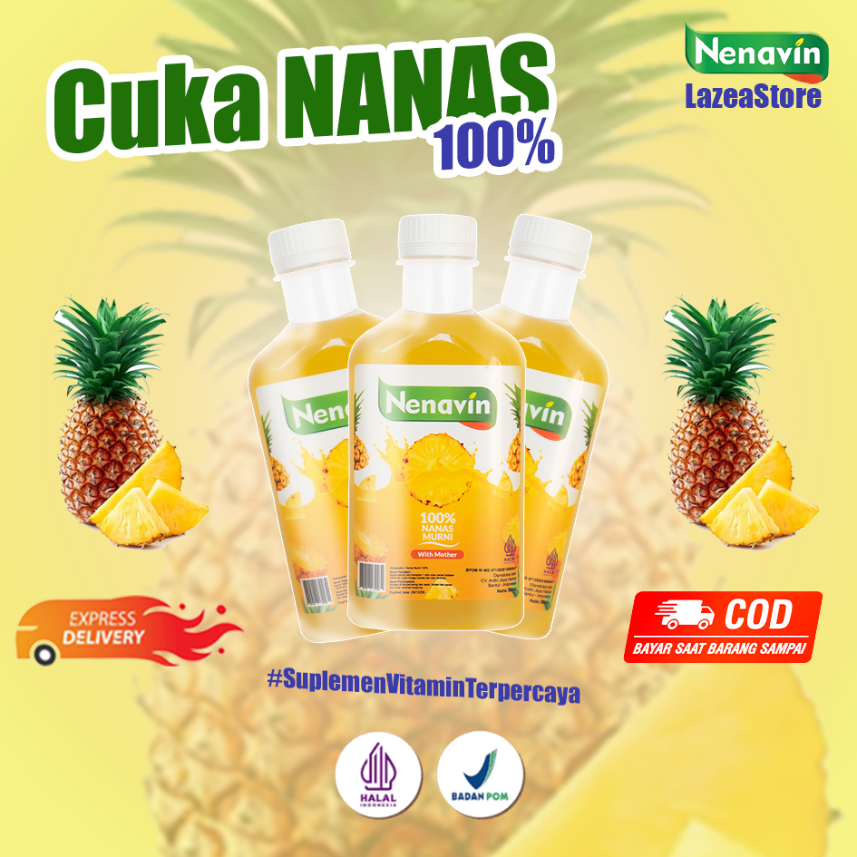 

Nenavin Cuka Nanas Original 280ml - Minuman Fermentasi Alami 100% Buah Segar Tanpa Bahan Kimia BPOM MD 255711008864