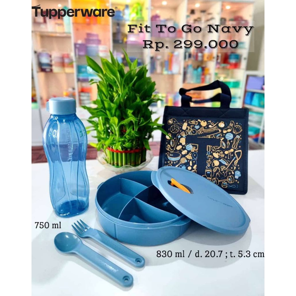 TUPPERWARE TEMPAT BEKAL FIT TO GO SET