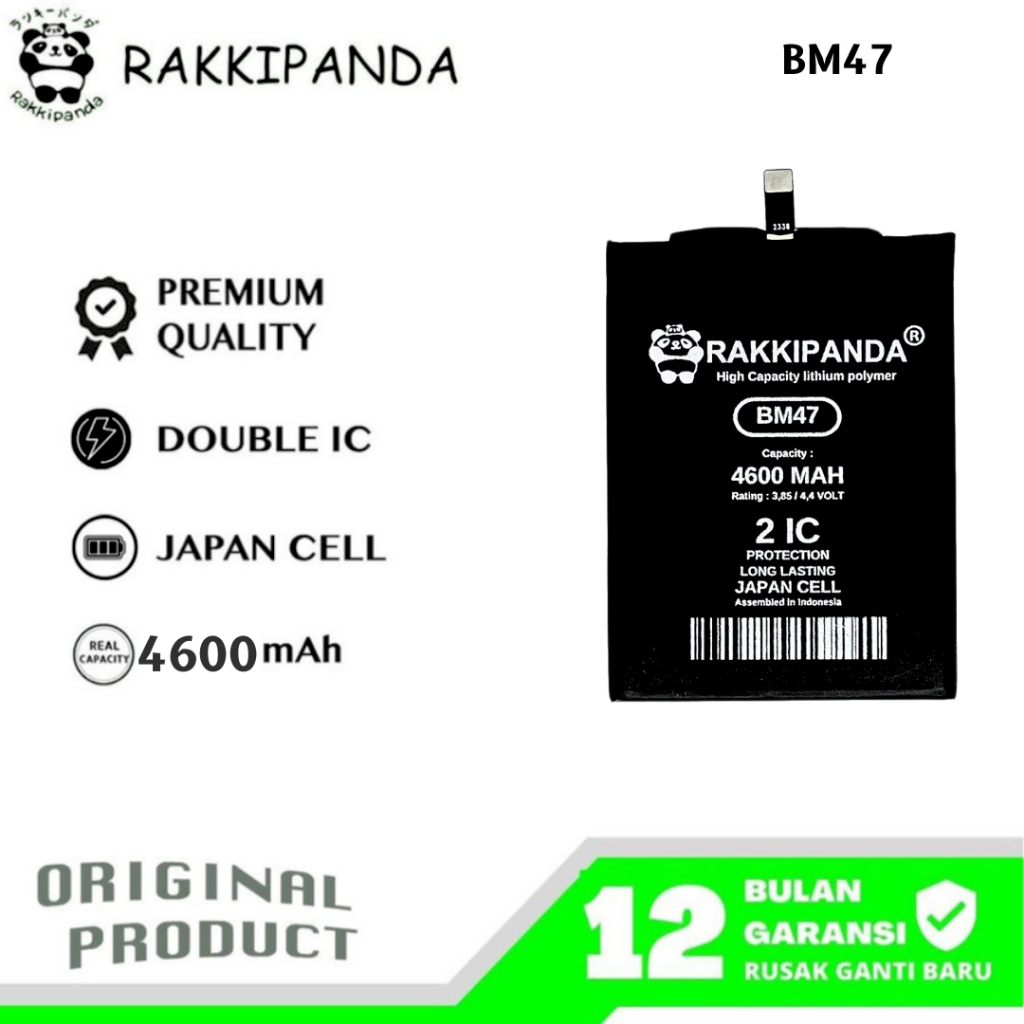 RakkiPanda - BM47 Redmi 3/Redmi 3S/Redmi 3X/Redmi 4X/Redmi 3 Pro Batre Batrai Baterai