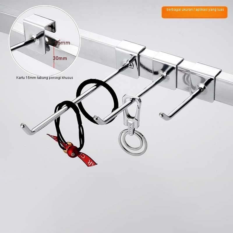 Jamooan 10Pcs Cantolan Rak Display Cantolan Pipa Besi Cantolan Cantolan Aksesoris Besi