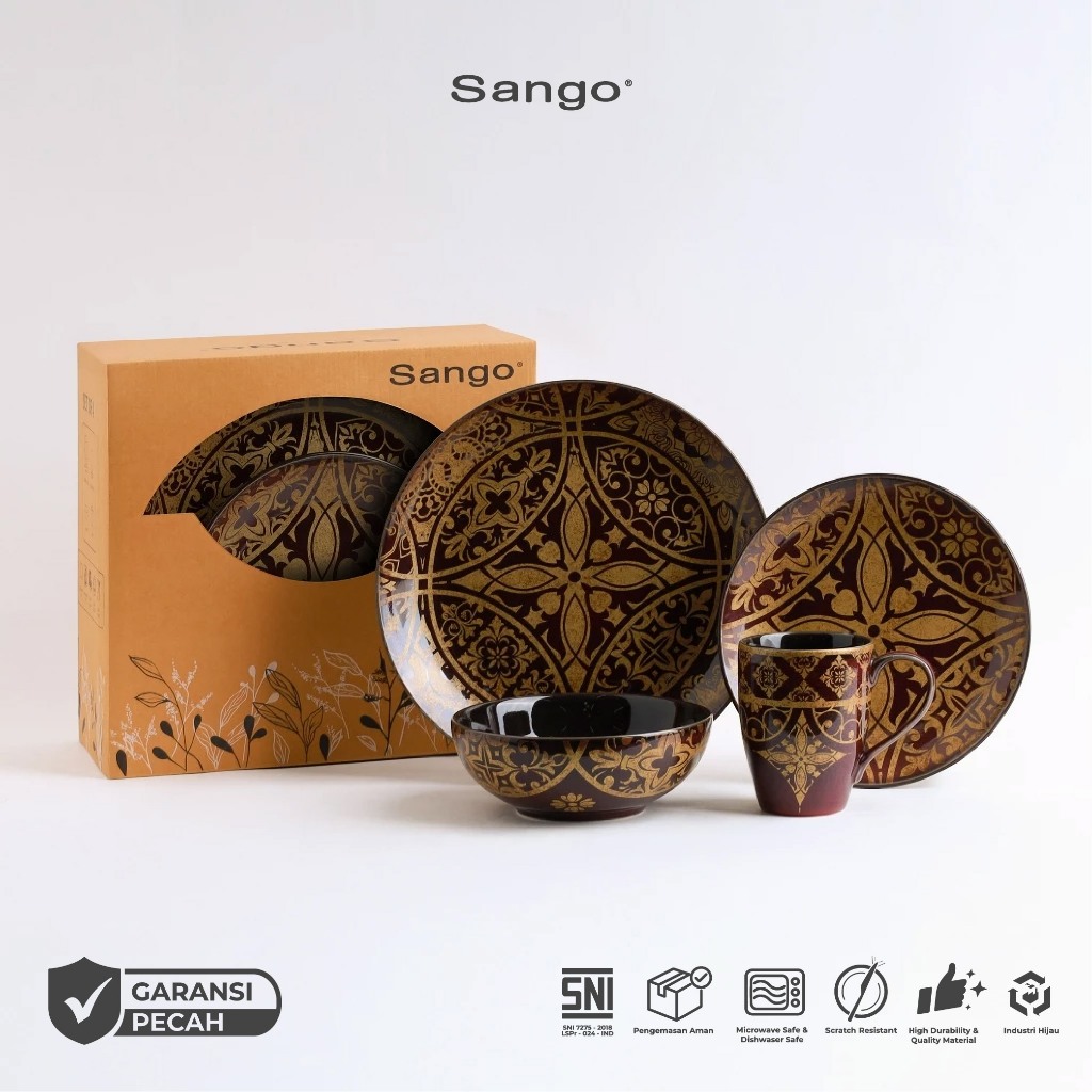 SANGO Set Peralatan Makan Marrakesh Lilac (isi 4) Hampers