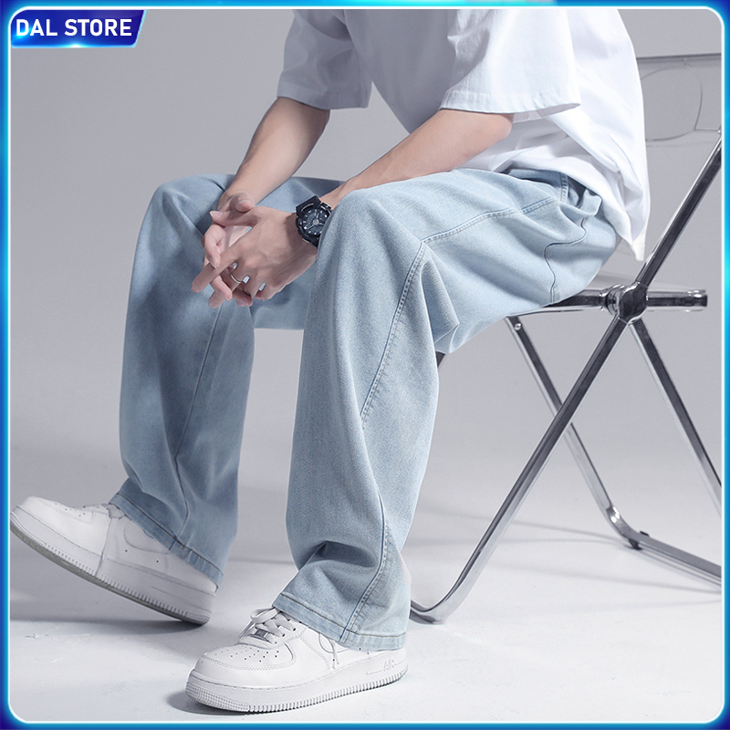 Celana jeans pria baggy pants Standar korea kulot jeans cutbray straight jeans celana panjang pria