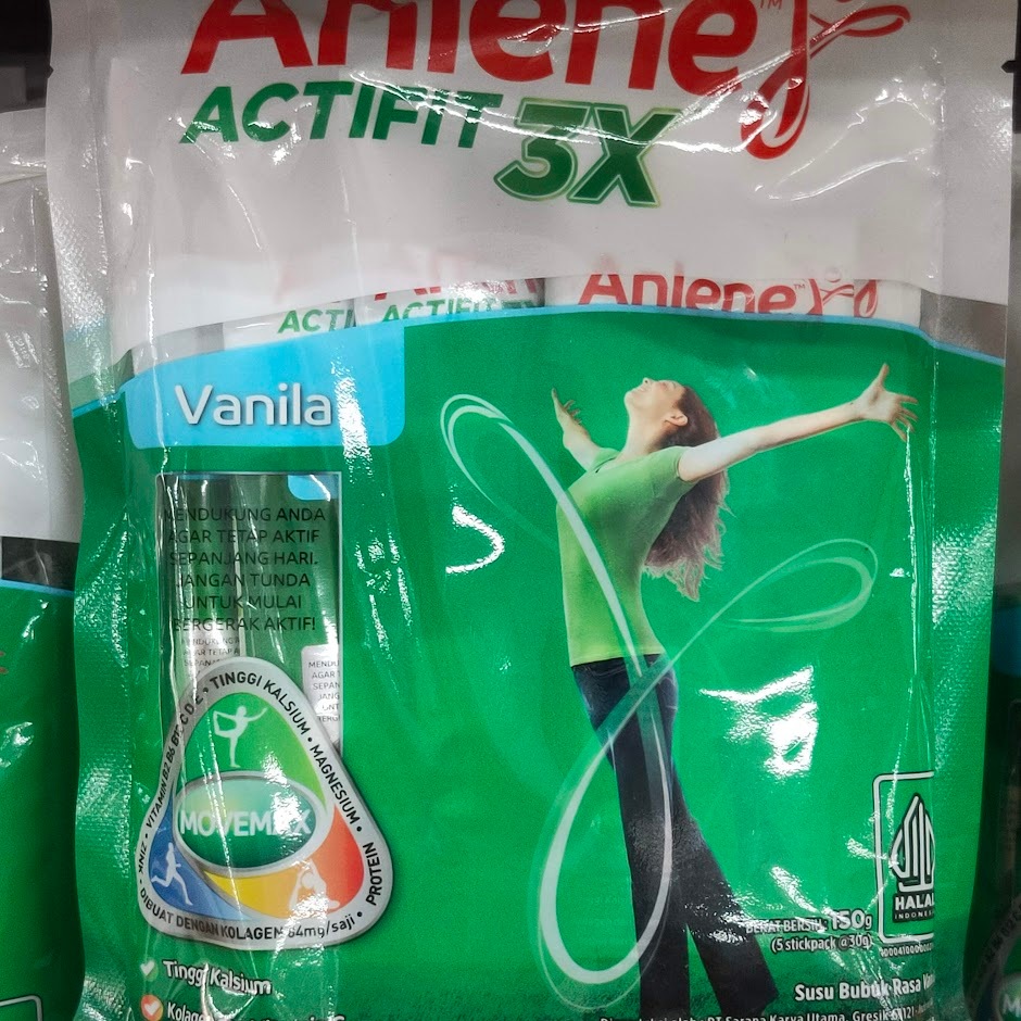 

Anlene Actifit 3X Pack isi 5pcs X 32gr Vanilla Cokelat