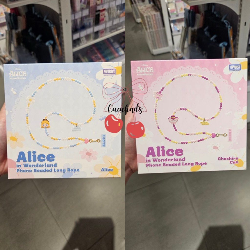 

OHSOME x Disney‼️Mobile Phone Beaded Lanyard Alice In Wonderland Collection (Alice / Chesire)
