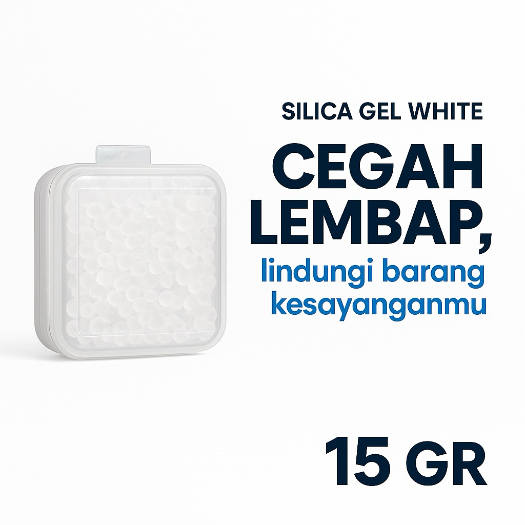 SILICA GEL WHITE BOX 15gr / silika gel white / silica gel sepatu dan tas/ cegah lembap dan jamur