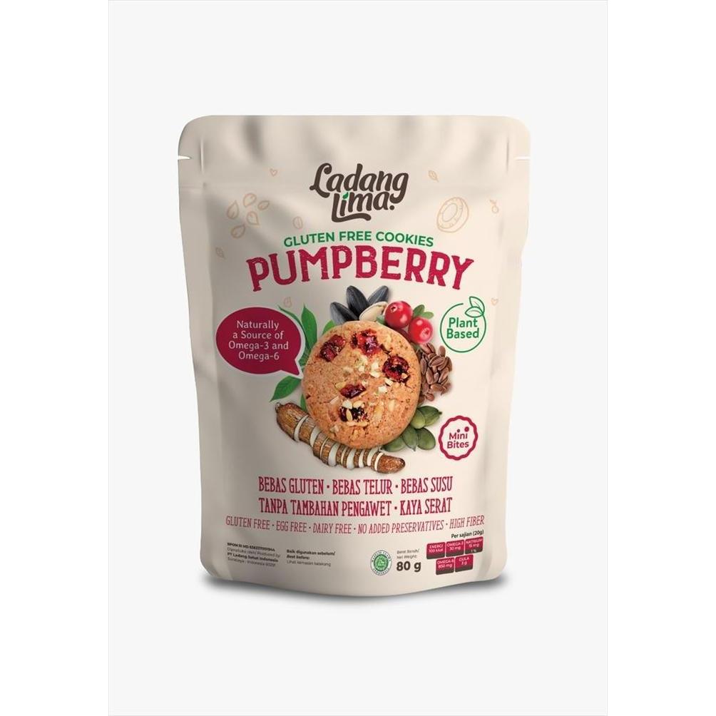 

LADANG LIMA GLUTEN FREE PUMPBERRY COOKIES 80 GR