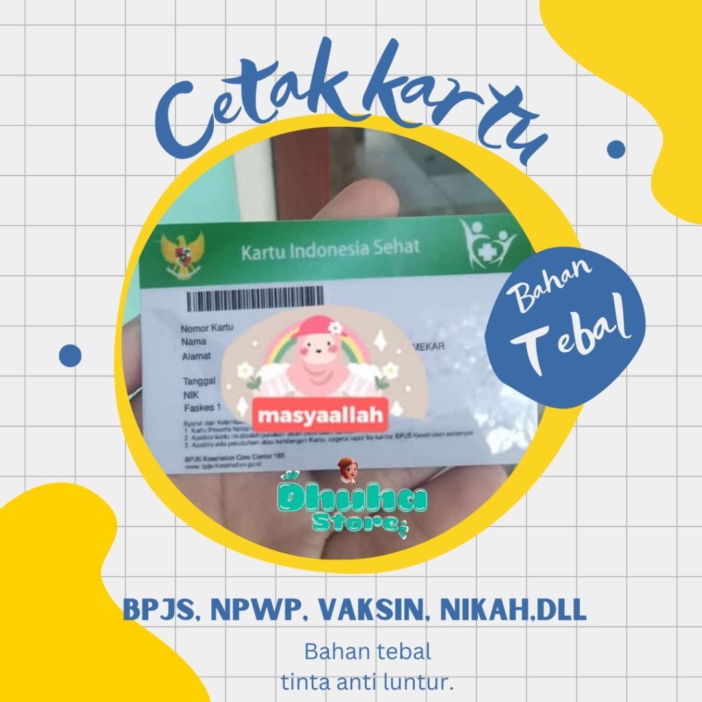 KARTU MYPERT / PVC CARD /KARTU Barcode/K.NIKAH/DLL