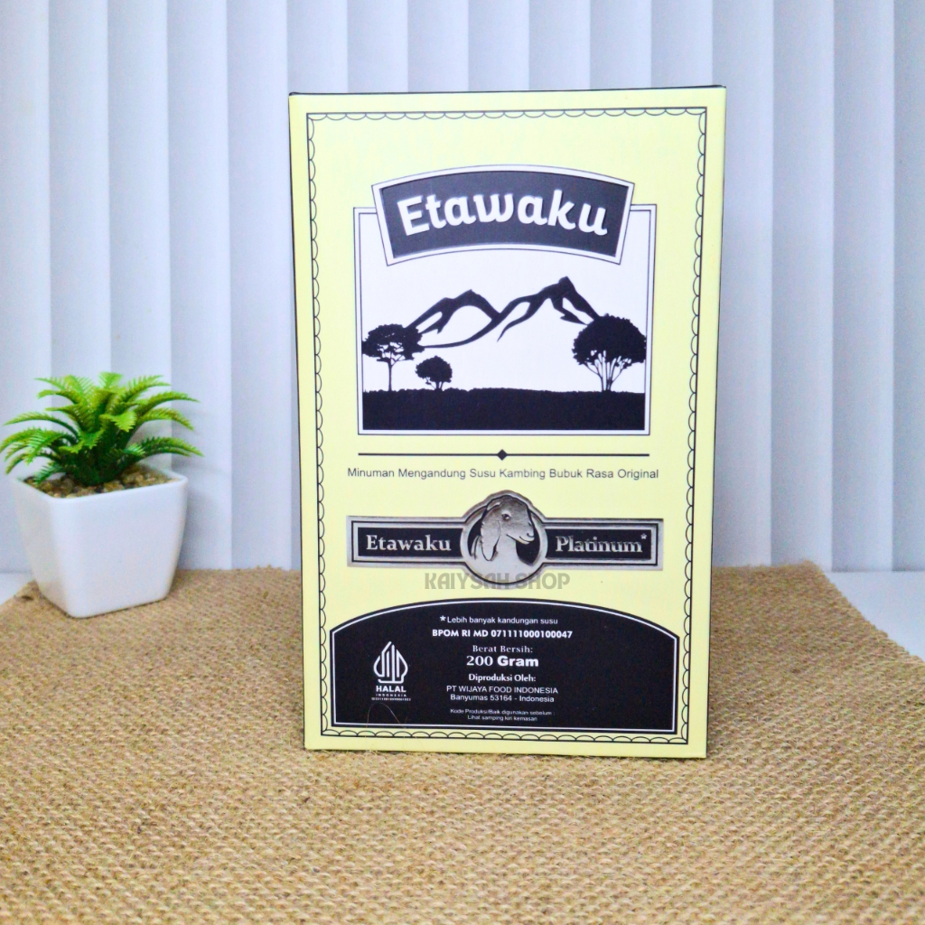 

Susu Kambing Etawaku Platinum 200g - Solusi TBC Flek Paru-paru Bronkitis & Gangguan Pernapasan