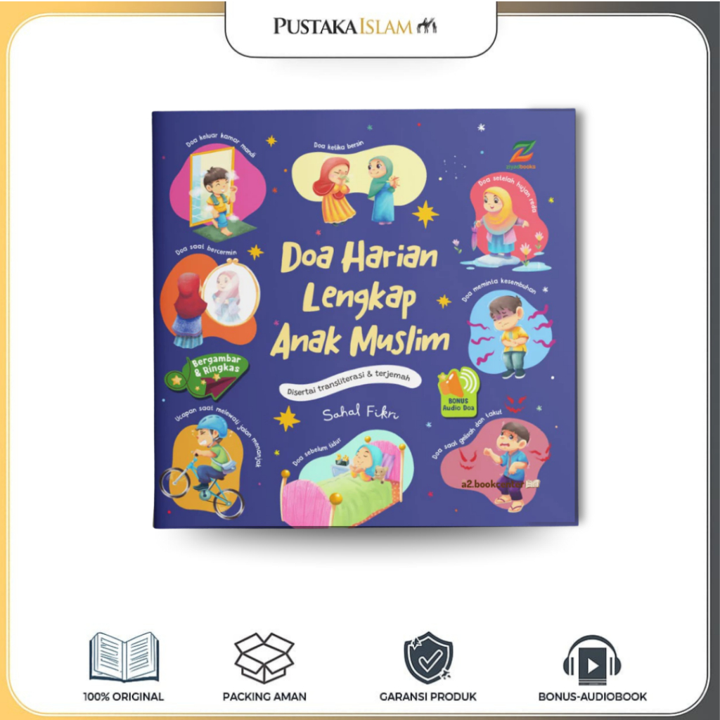 Buku Anak Doa Harian Lengkap - 60 Doa Pilihan Bergambar - Audio [Ziyad]