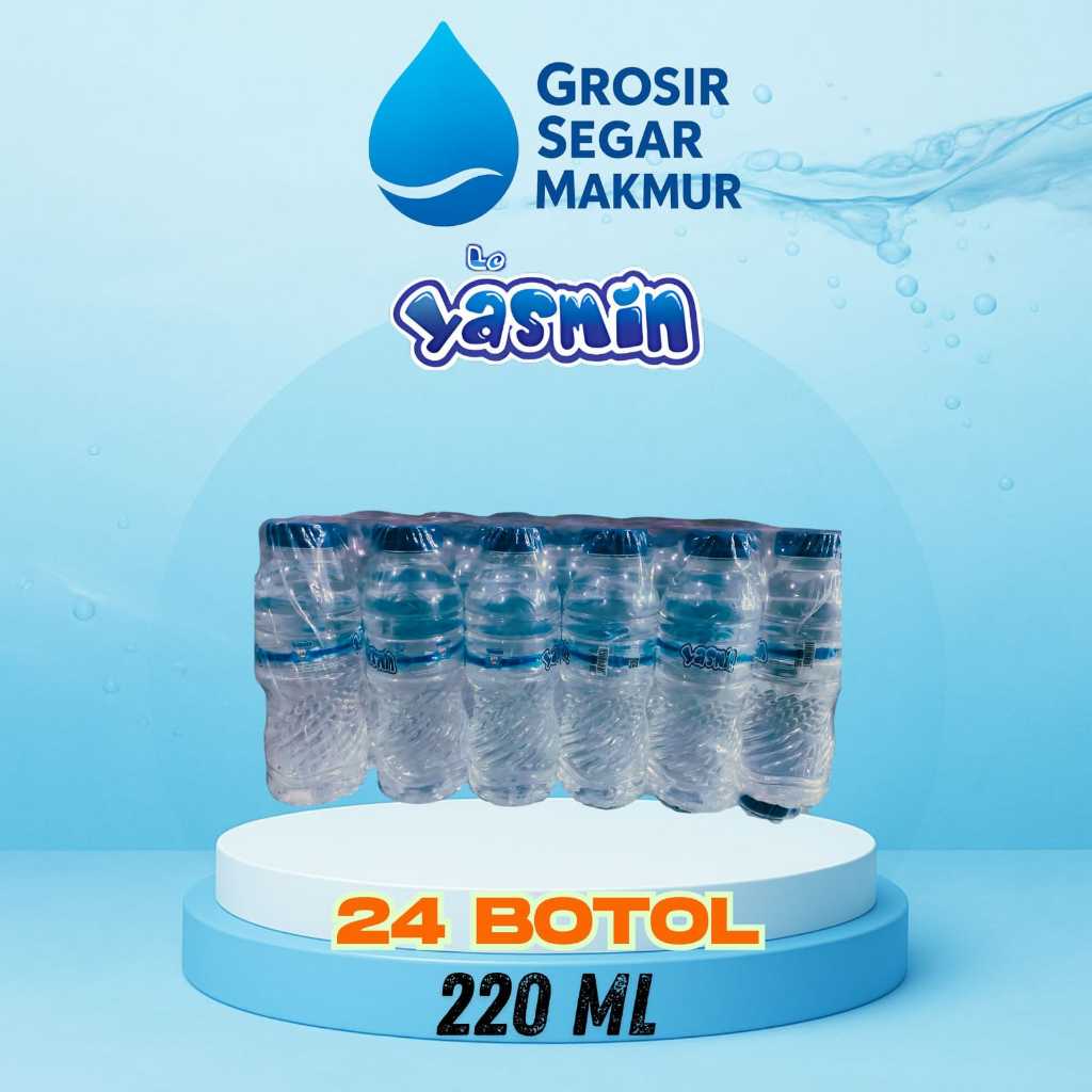 

YASMIN Air Mineral Botol 220 ml (1 dus isi 24 botol)