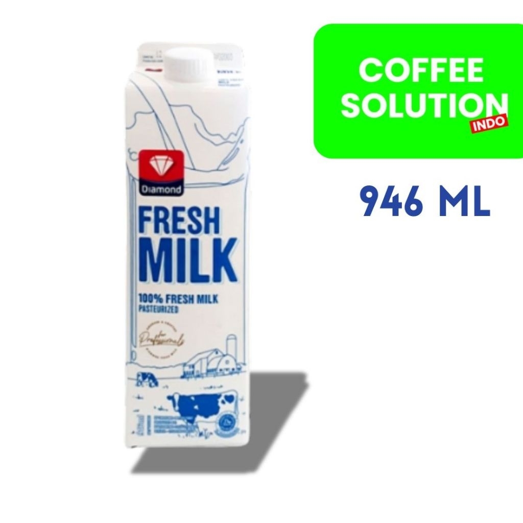 

SUSU DIAMOND FRESH MILK PLAIN 1 Liter (946ml) TERMURAH!