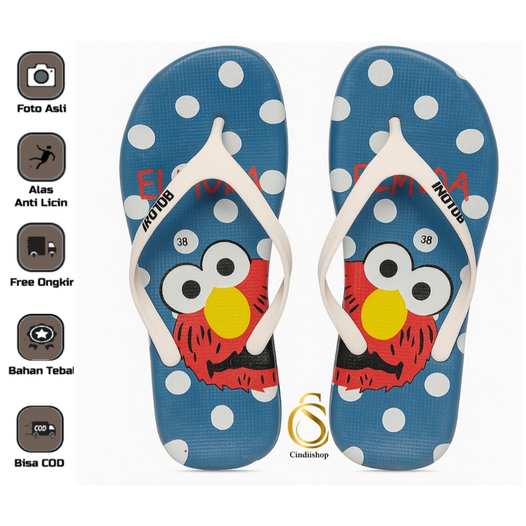 Sandal Jepit Wanita BOLONI Elmora Sendal Japit Karet Elmo Cewek Dewasa PCU