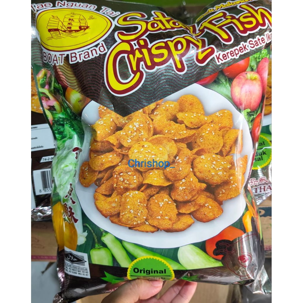 

Sate Ikan Satay Crispy Fish 300gr Nguan Tai Krispi Halal