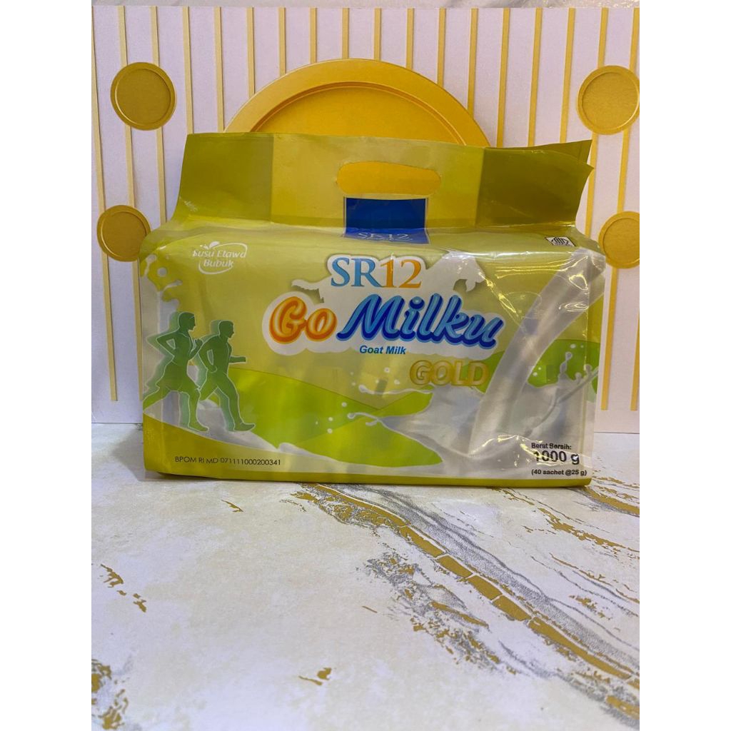 

GO MILKU SR12 susu kambing etawa original gold milk isi 40 pouch