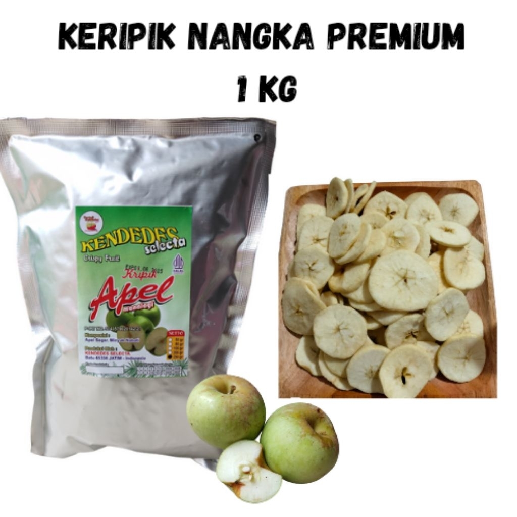 

Keripik buah apel PREMIUM 1KG ( 1kg dapat 2 kemasan 500g)