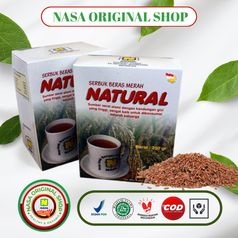 Serbuk Beras Merah NASA – Minuman Sehat Diet Alami Kaya Serat, herbal maag, herbal atasi lambung
