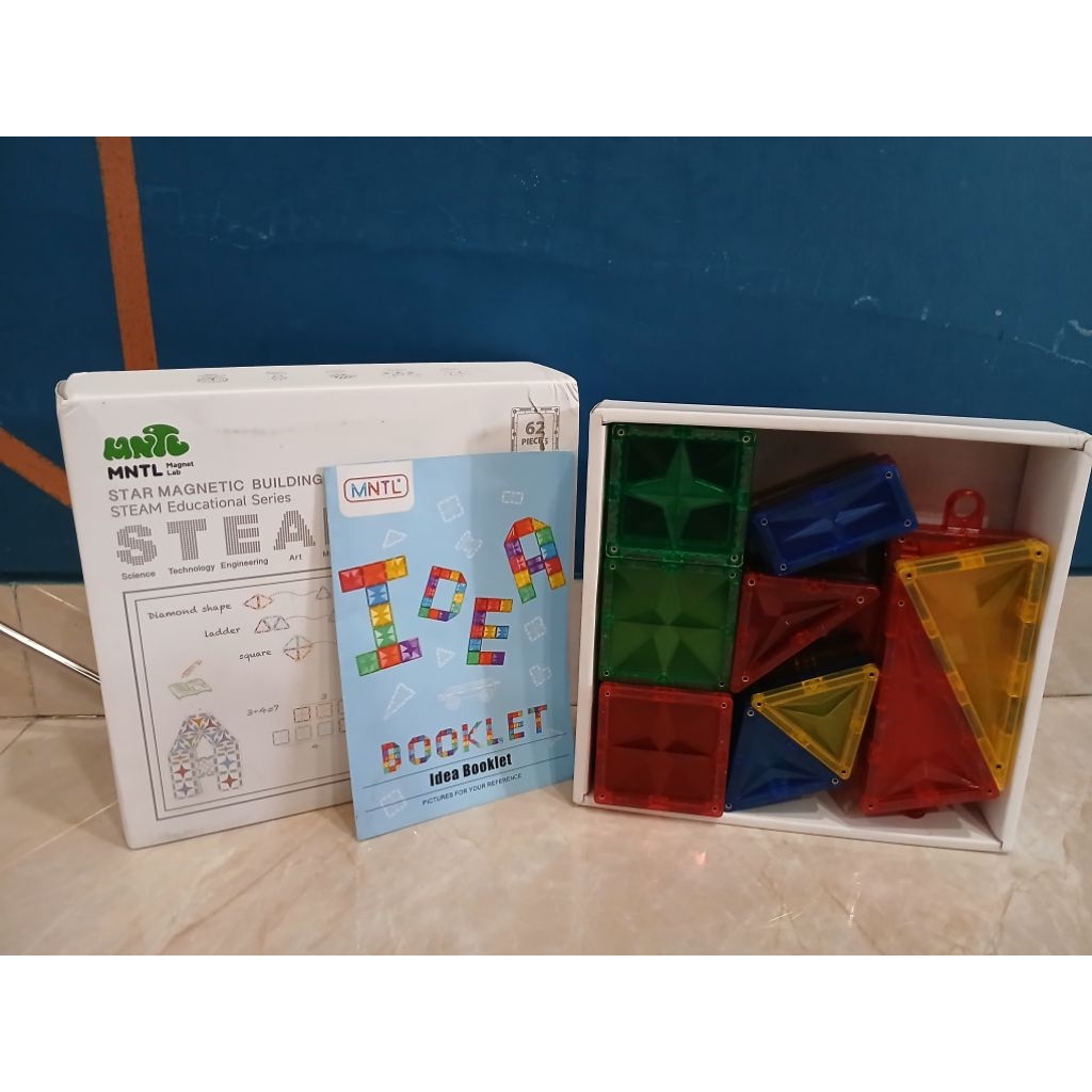 Preloved Magnetic Tiles MNTL 62PCS