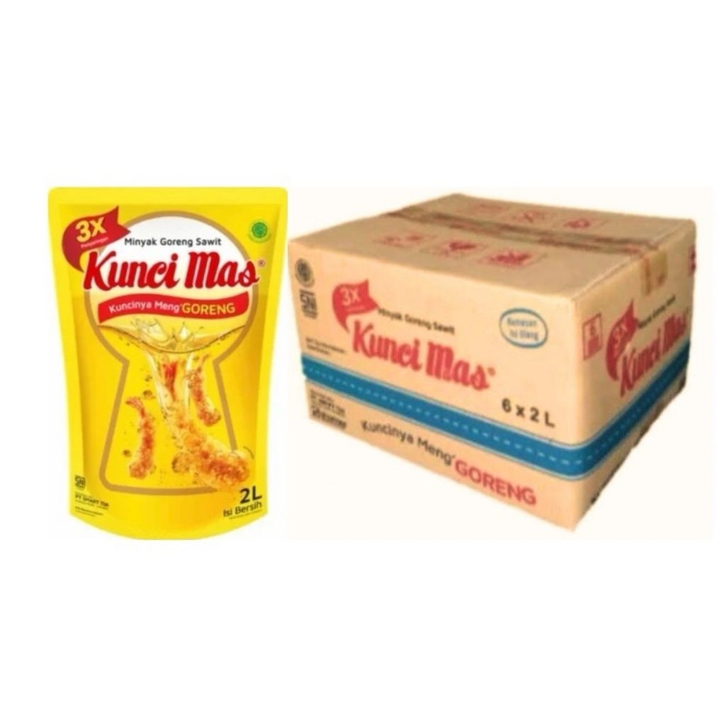 

MINYAK GORENG KUNCI MAS 6 X 2 LITER (KARTON)