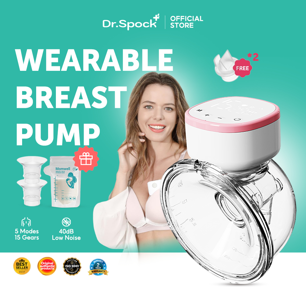 Dr.Spock Pompa ASI Elektrik Pompa ASI Hisap Kuat Handsfree (Pompa ASI Bayi Baru Lahir) Pompa ASI
