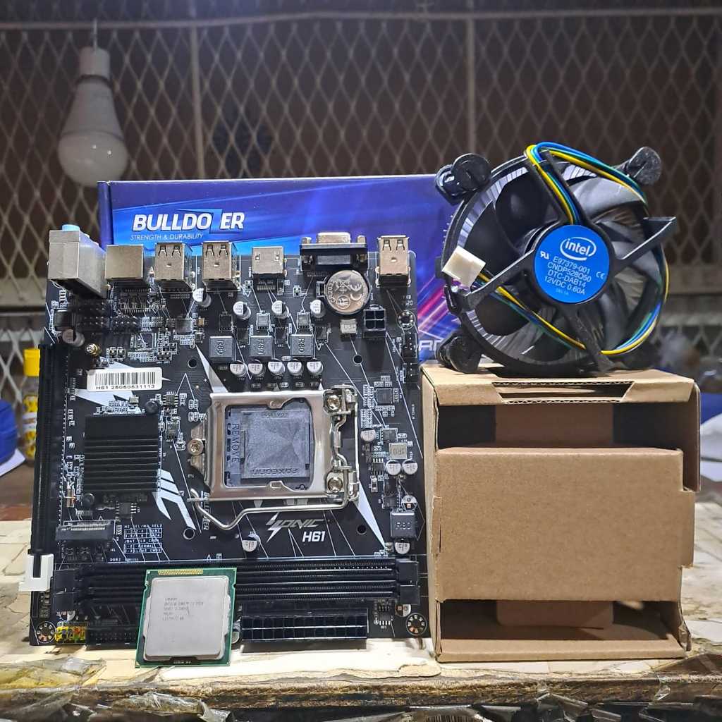 Paket Motherboard dan Processor Intel Core i3 2120|| Core i3 3240|| Core i5 2500 Tray include Fan