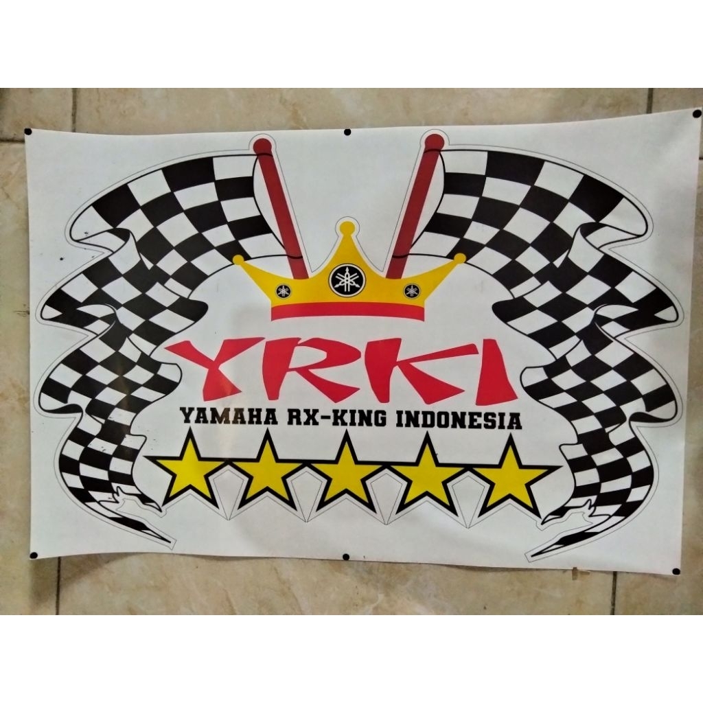 stiker YRKI size 30x45 cm print cut