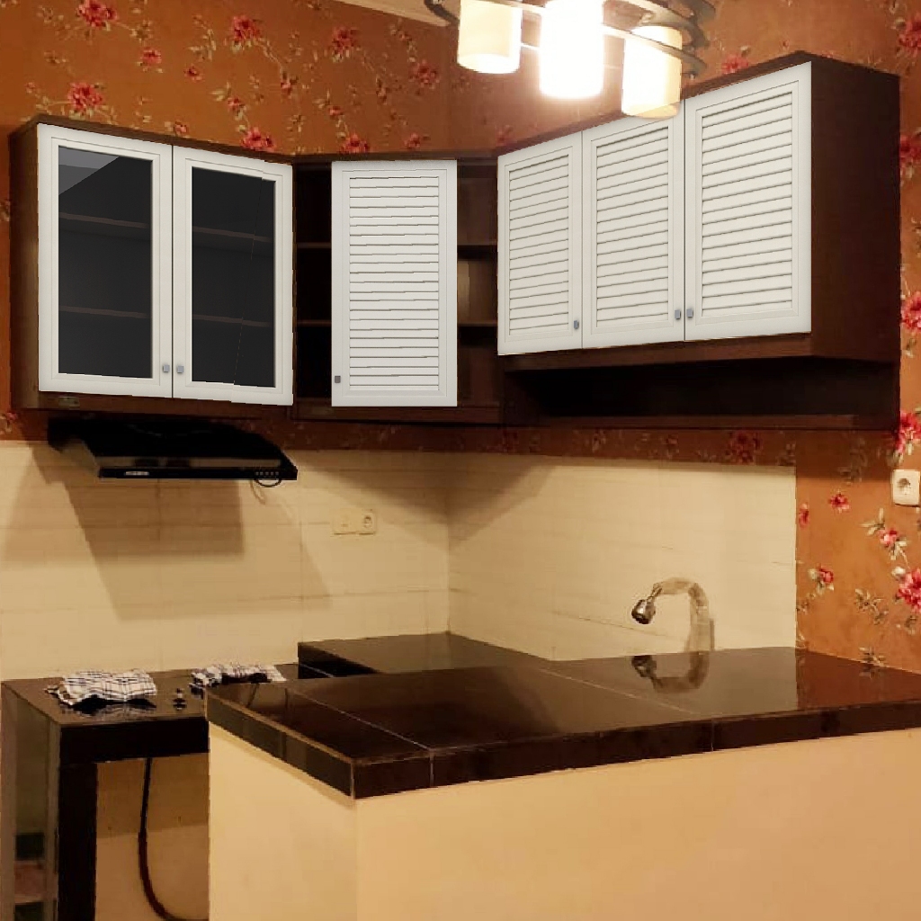 LEMARI DAPUR GANTUNG SUDUT (KITCHEN SET)